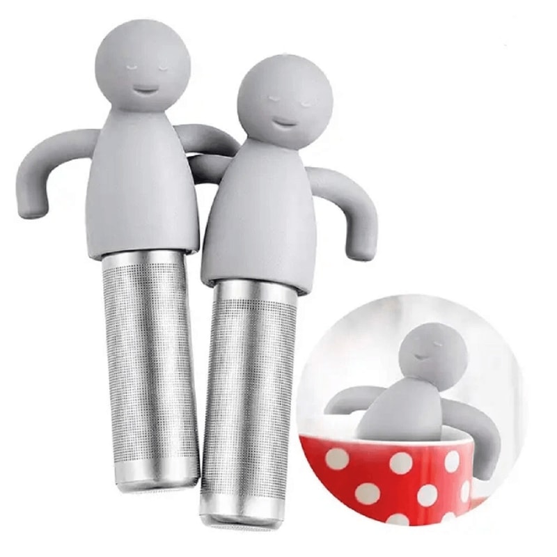 Stainless Steel Tea Infuser Set With Silicone Handle Perfect For Loose Leaf Tea Brewing 10