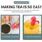 Stainless Steel Tea Infuser Set With Silicone Handle Perfect For Loose Leaf Tea Brewing 2