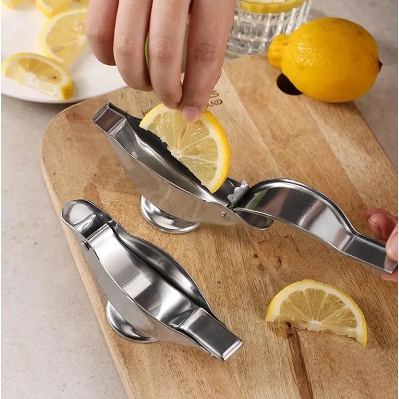 Stainless Steel Lemon Squeezer Manual Citrus Juicer Hand Press For Lemon And Lime 6