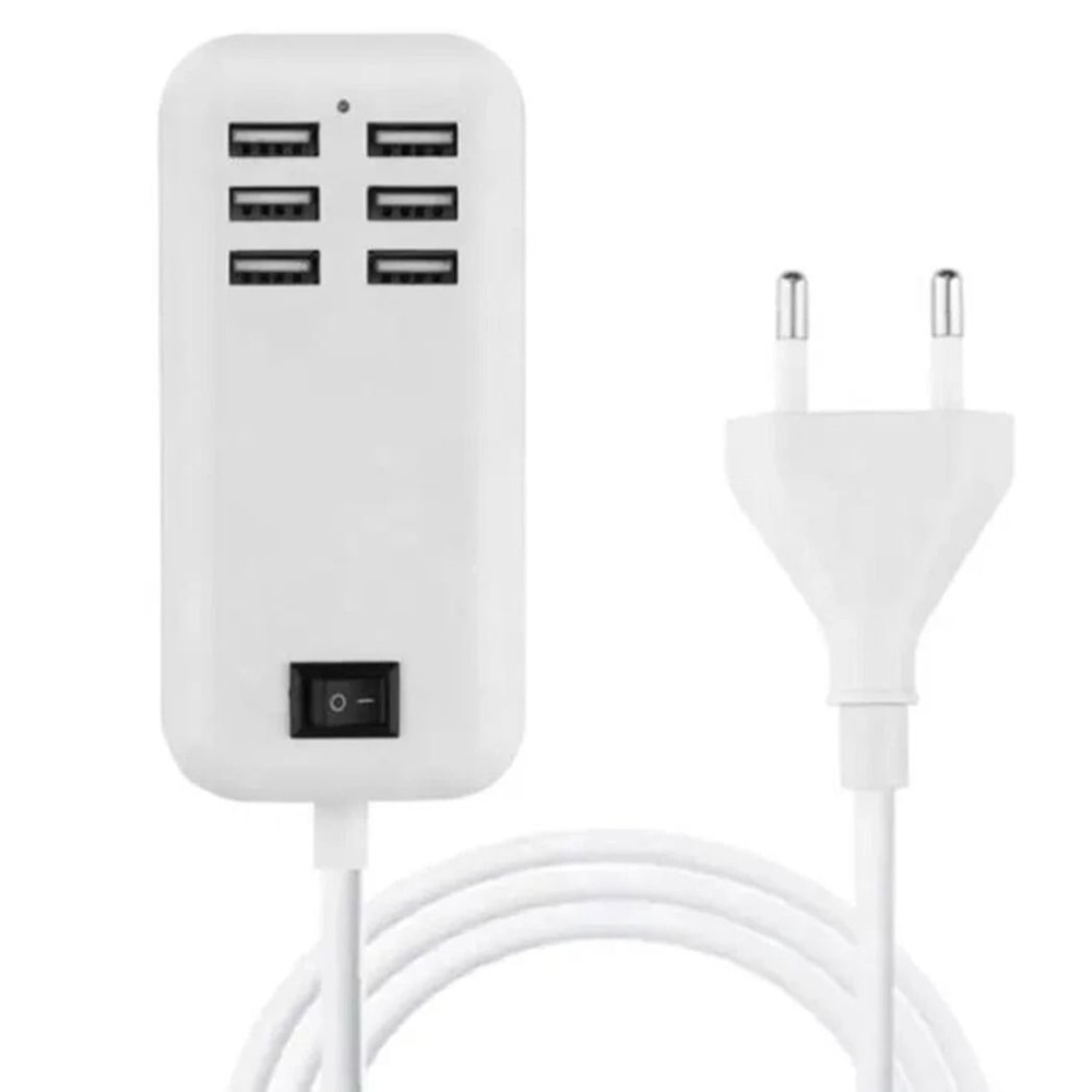 6 Port USB Charging Station Desktop USB Charger Hub For Phones And Tablets 1