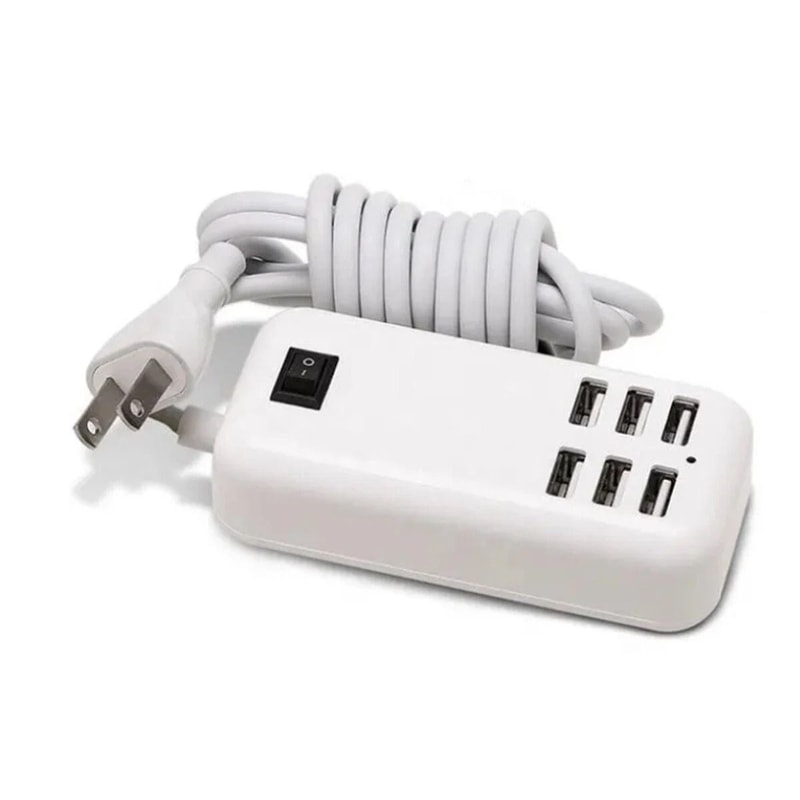 6 Port USB Charging Station Desktop USB Charger Hub For Phones And Tablets 2