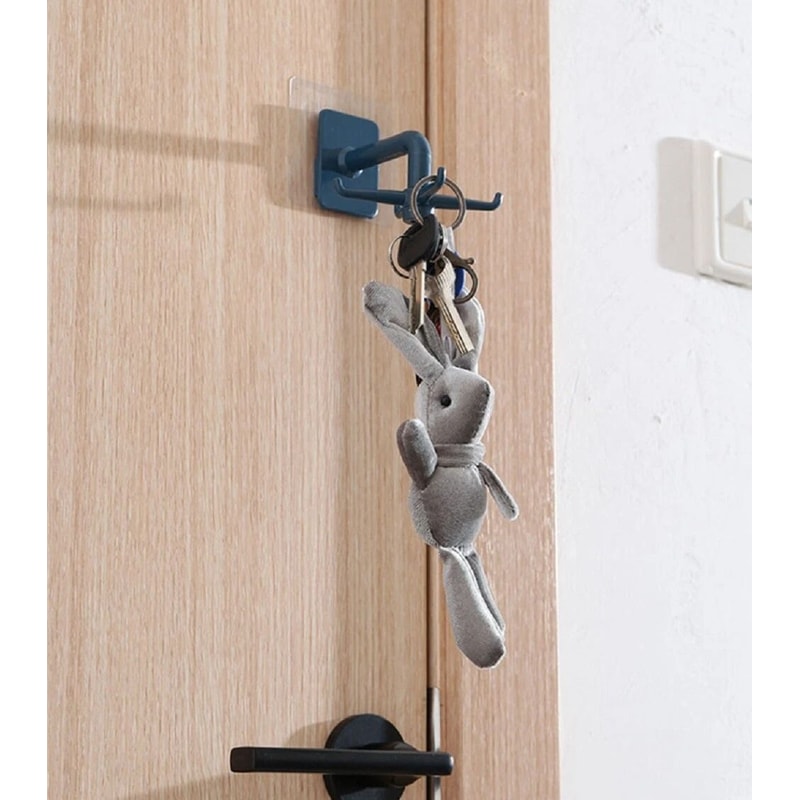 360 Rotating Kitchen Utensil Hanger Self Adhesive Wall Hook Rack 1