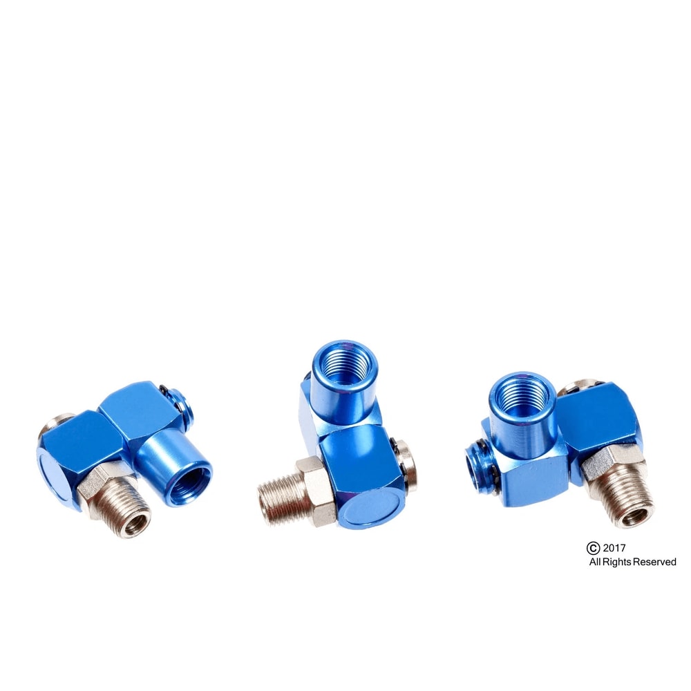NPT Air Hose Swivel Fitting 360 Aluminum Connector For Pneumatic Tools 2