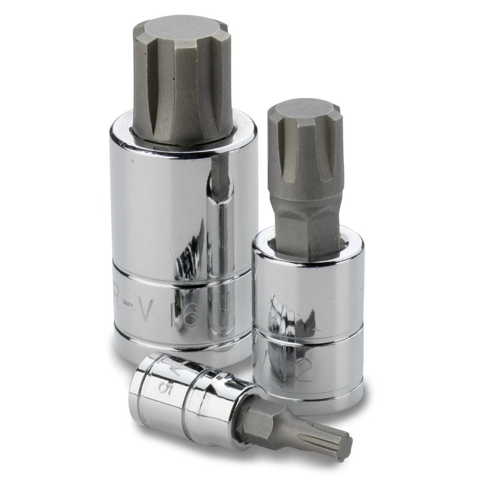 Ribe Bit Socket SetSteel Polydrive Bit Set For Automotive Repair 2