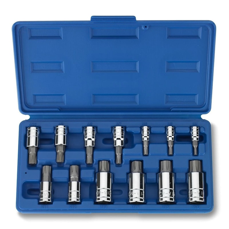 Ribe Bit Socket SetSteel Polydrive Bit Set For Automotive Repair 3
