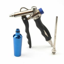 air blow gun with adjustable air flow and extended nozzle