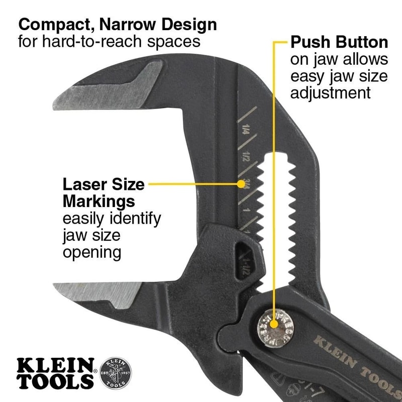 Plier Wrench With Parallel Jaws And Quick Adjust 5