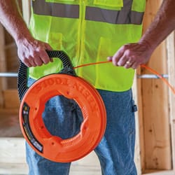 fiberglass fish tape with nylon tip non conductive wire pulling tool