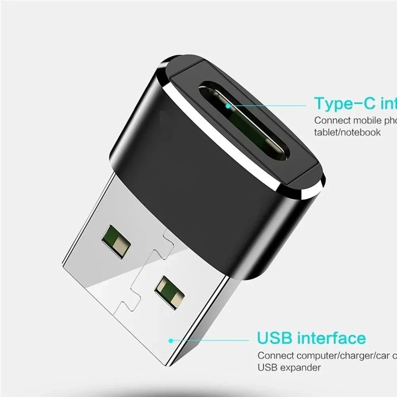 USB C Female To USB A Male Adapter USB Type C Converter OTG Connector 12