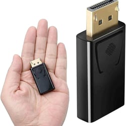 displayport to hdmi adapter for monitor and tv, dp male to hdmi female converter