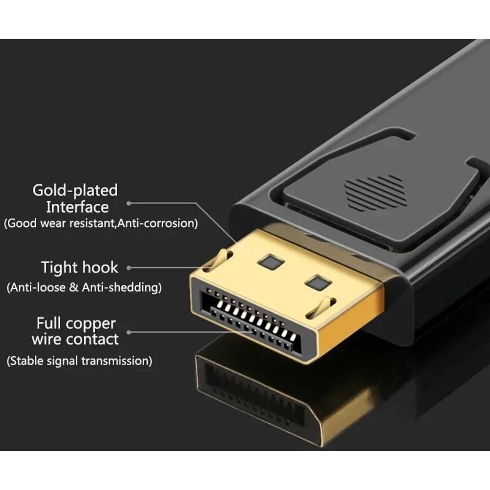 DisplayPort To HDMI Adapter For Monitor And TV DP Male To HDMI Female Converter 6