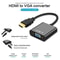 HDMI To VGA Adapter With Audio And Power For Monitor Projector Laptop 7