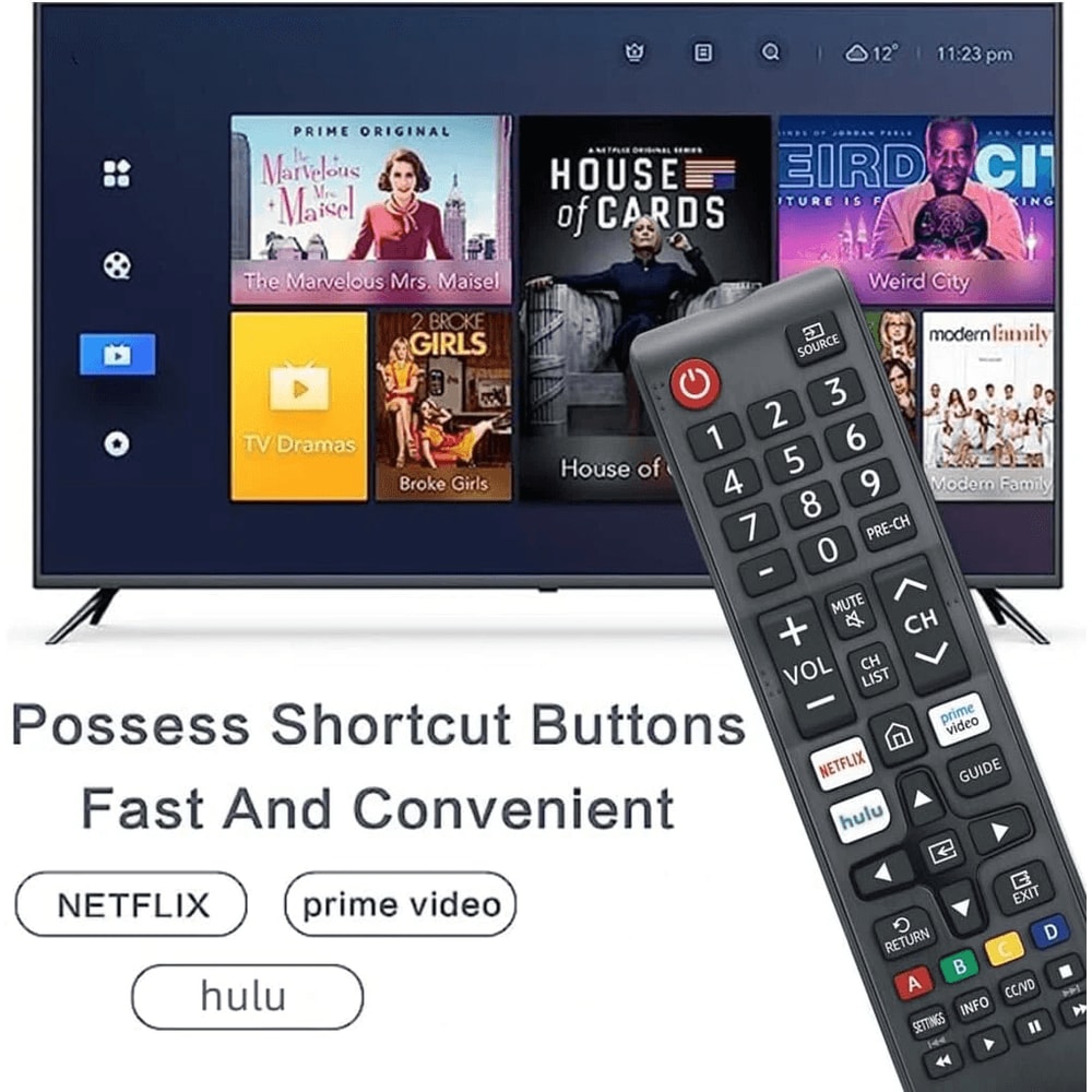 Samsung TV Remote Replacement For Smart 4K LED HDTV 1