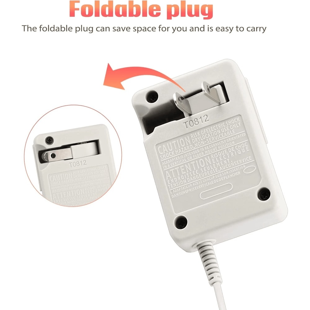 3DS Charger AC Adapter For 2DS DSi DSi XL Home Wall Power Cable 4