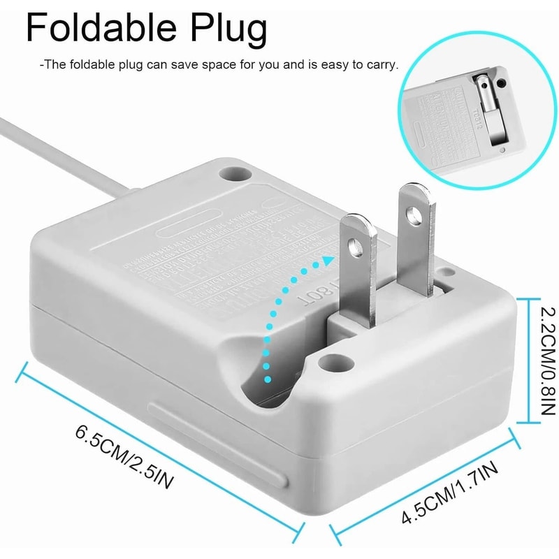 3DS Charger AC Adapter For 2DS DSi DSi XL Home Wall Power Cable 6