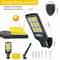 Solar Motion Sensor Wall Light IP65 Waterproof LED Security Flood Lamp 6