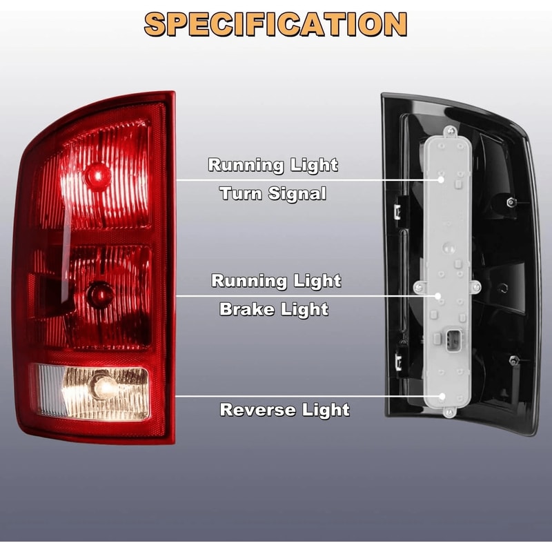 Dodge Ram Tail Lights With Circuit Board Pair 10