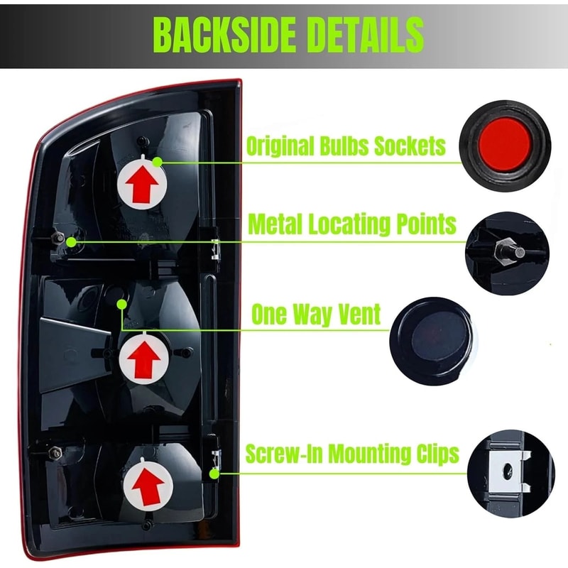 Dodge Ram Tail Lights With Circuit Board Pair 14