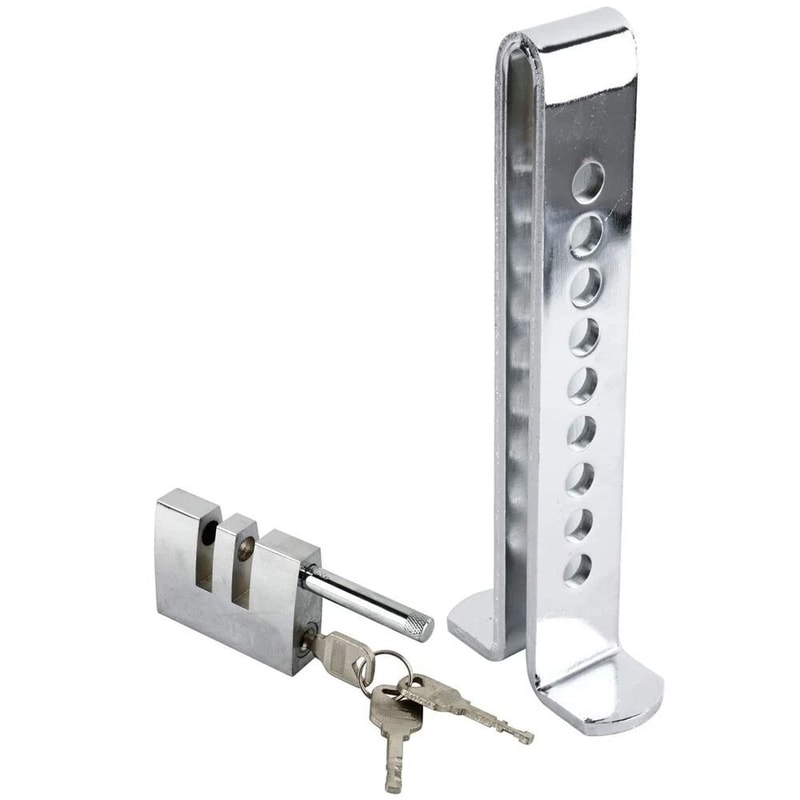 Stainless Steel Brake Pedal Lock Car Anti Theft Device With 3 Keys Universal Clutch Pedal Lock 1