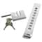 Stainless Steel Brake Pedal Lock Car Anti Theft Device With 3 Keys Universal Clutch Pedal Lock 2