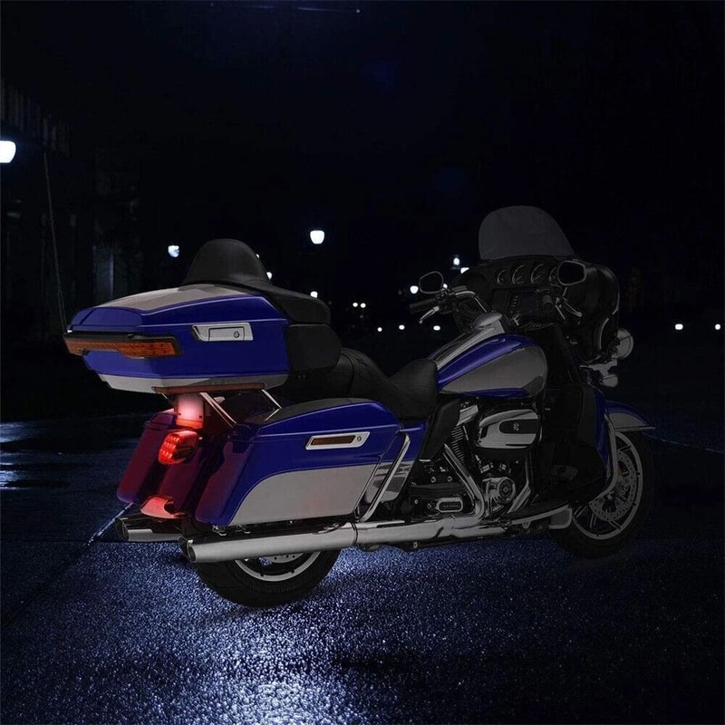 Harley LED Tail Light Smoke Lens Brake Light For Touring Softail Dyna Sportster 7