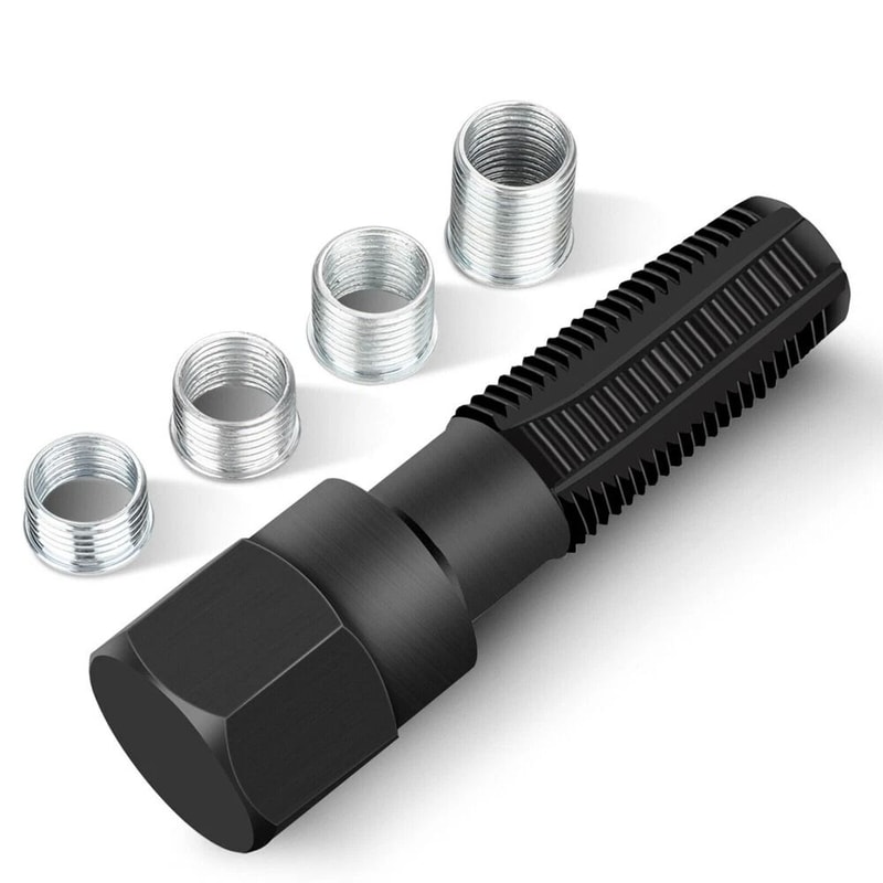 Spark Plug Thread Repair Kit With Inserts Carbon Steel Rethread Tool 1