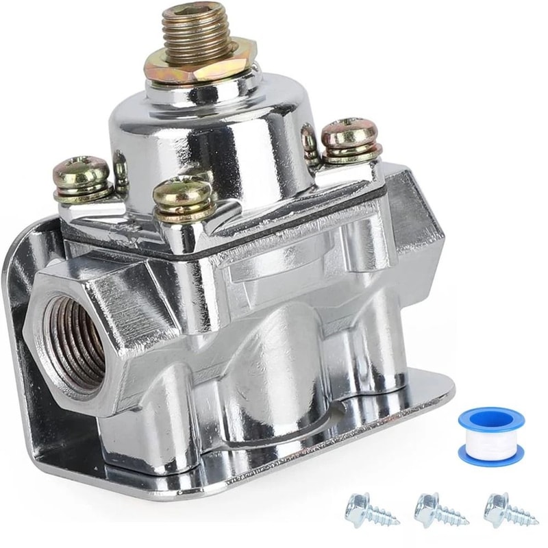 Holley Style Adjustable Fuel Pressure Regulator 2 Port PSI For Carburetor 0