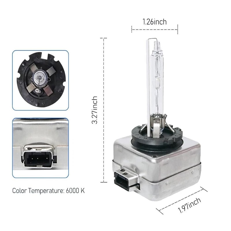 White HID Xenon Headlight Bulbs OEM Replacement 13