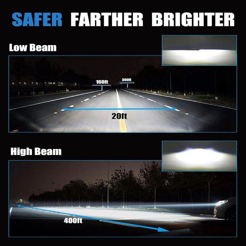 White HID Xenon Headlight Bulbs OEM Replacement 6