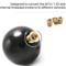 Universal Shift Knob Adapter Kit Aluminum Thread Inserts For Aftermarket Gear Shift Knobs 9