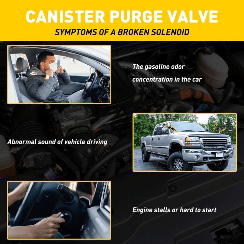 EVAP Purge Valve Solenoid Direct Replacement For Chevy Silverado GMC Sierra Cadillac 4