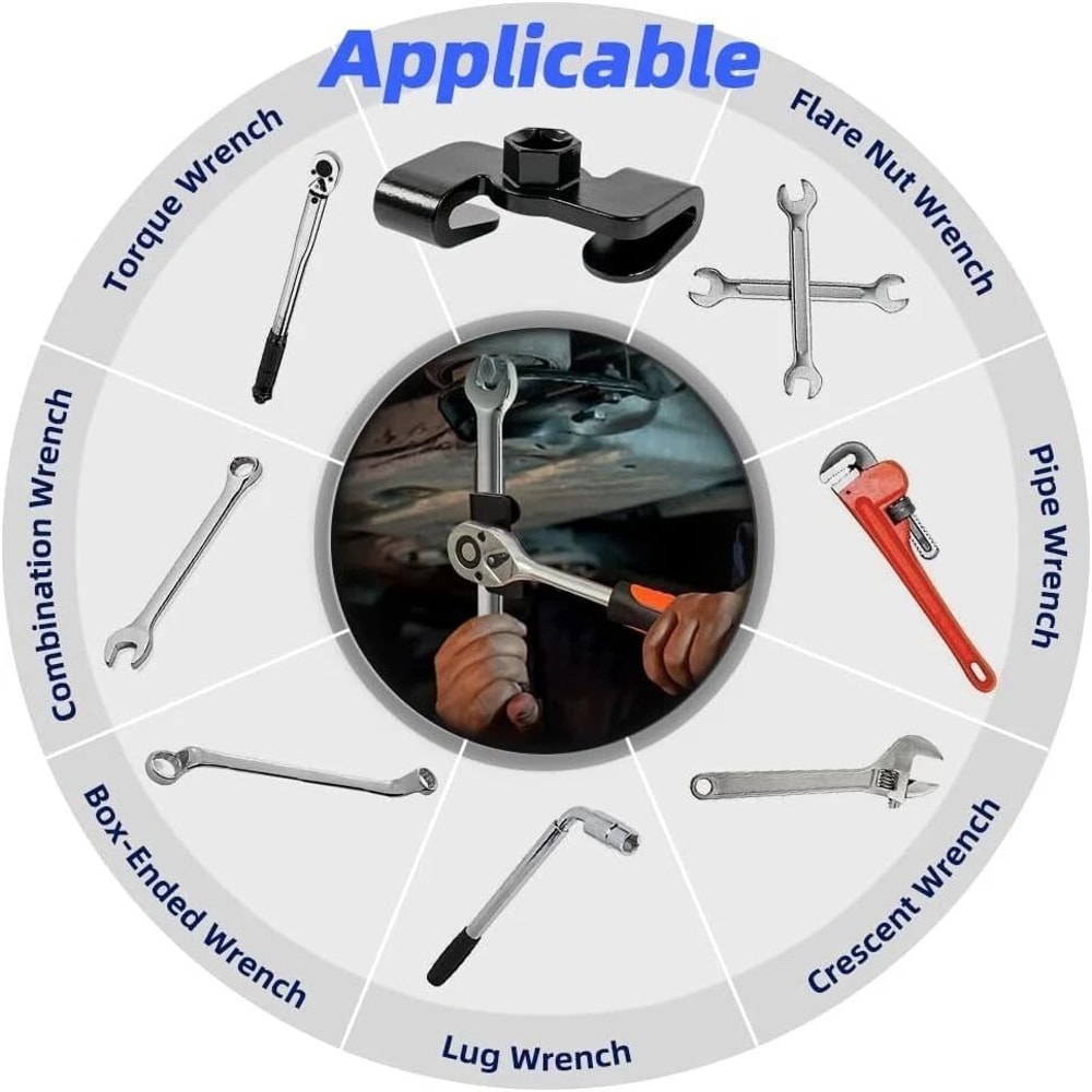 Universal Wrench Extender Adapter 12 Inch Drive Leverage Tool 5