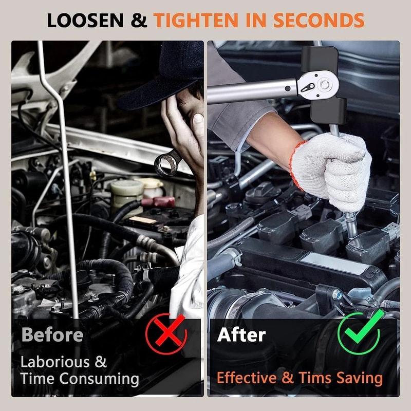 Universal Wrench Extender Adapter 12 Inch Drive Leverage Tool 6