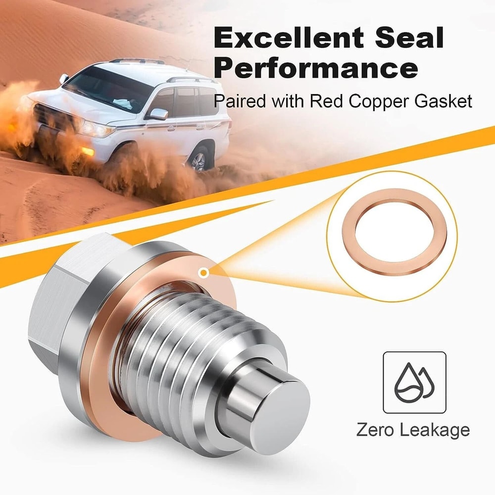 Magnetic Oil Drain Plug Universal Engine Oil Drain Bolt 3