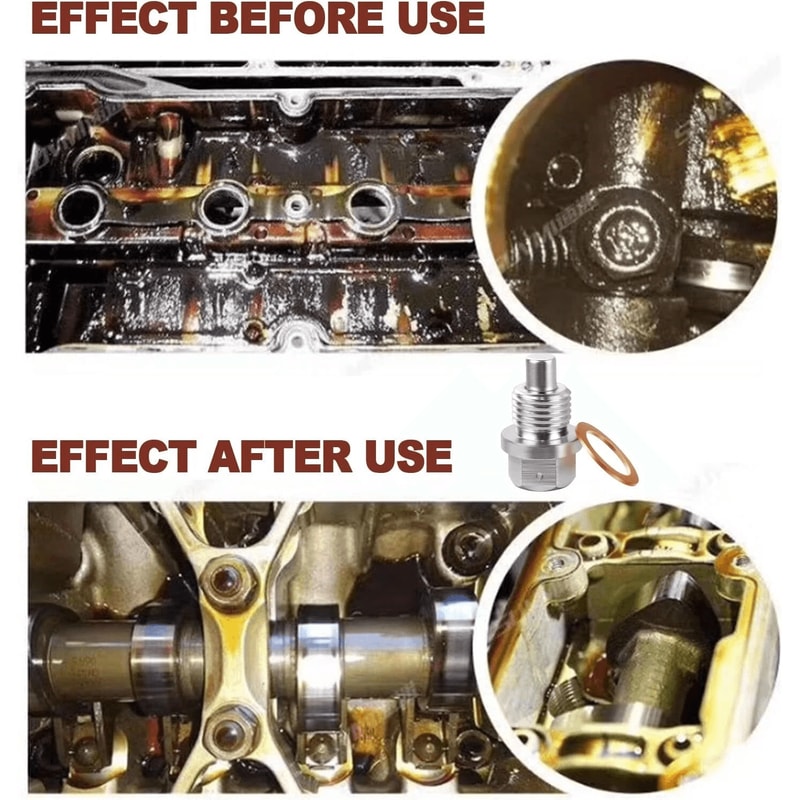 Magnetic Oil Drain Plug Universal Engine Oil Drain Bolt 4