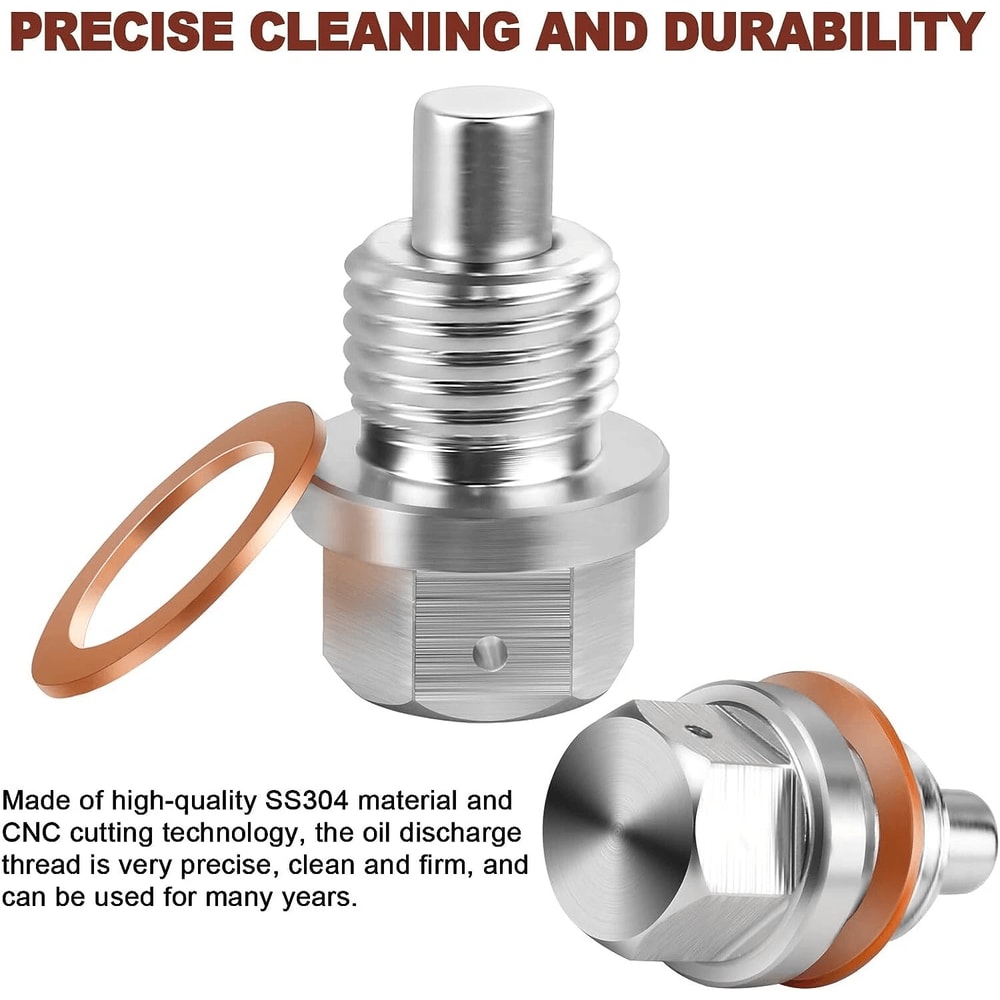 Magnetic Oil Drain Plug Universal Engine Oil Drain Bolt 8