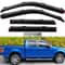 Ford SuperCrew InChannel Window Visors Dark Smoke Rain Guards 0