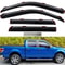 Ford SuperCrew InChannel Window Visors Dark Smoke Rain Guards 0