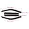 Ford SuperCrew InChannel Window Visors Dark Smoke Rain Guards 9