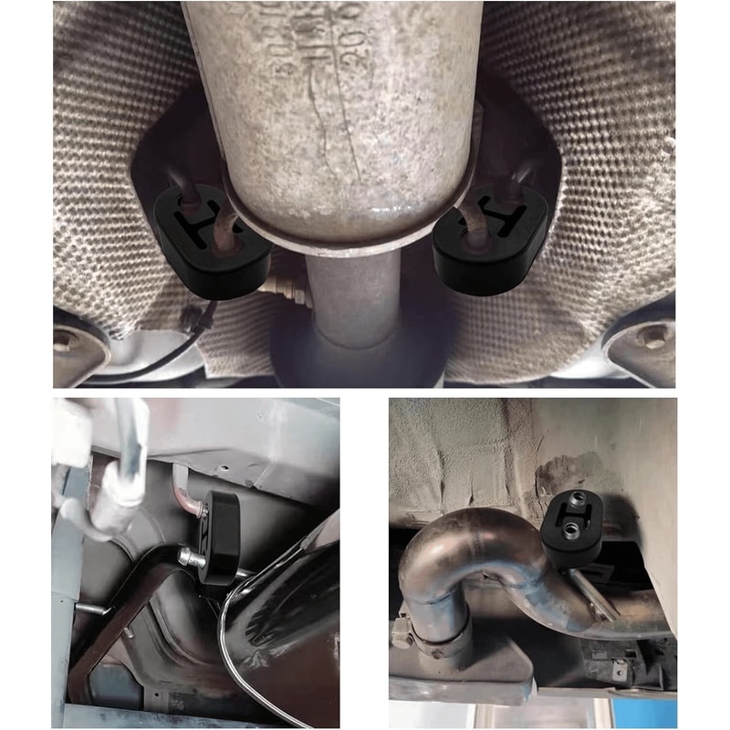 Heavy Duty Rubber Exhaust Hanger Insulator Hole Muffler Tailpipe Mount Bracket 5