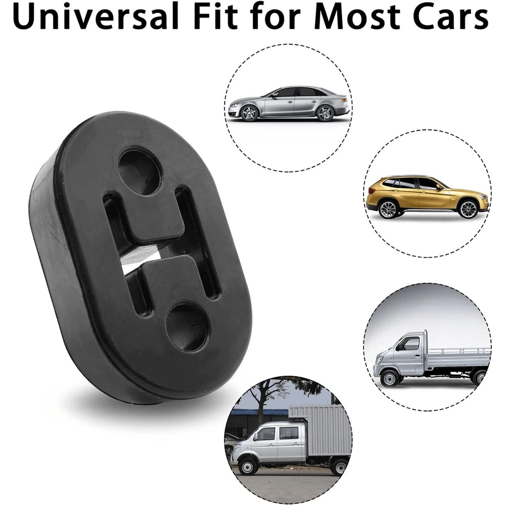 Heavy Duty Rubber Exhaust Hanger Insulator Hole Muffler Tailpipe Mount Bracket 7