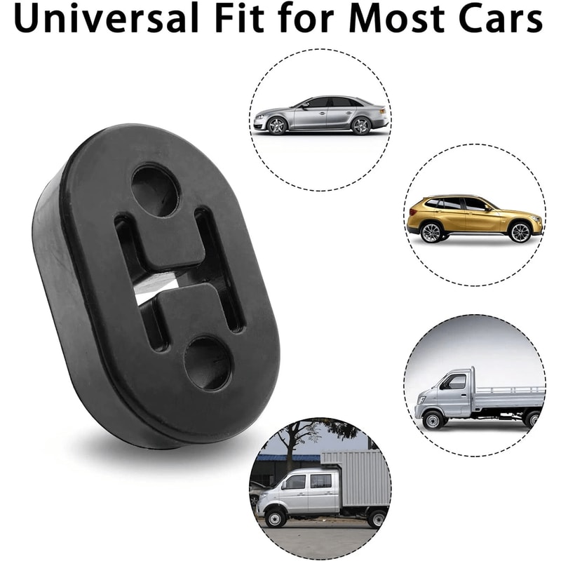 Heavy Duty Rubber Exhaust Hanger Insulator Hole Muffler Tailpipe Mount Bracket 7