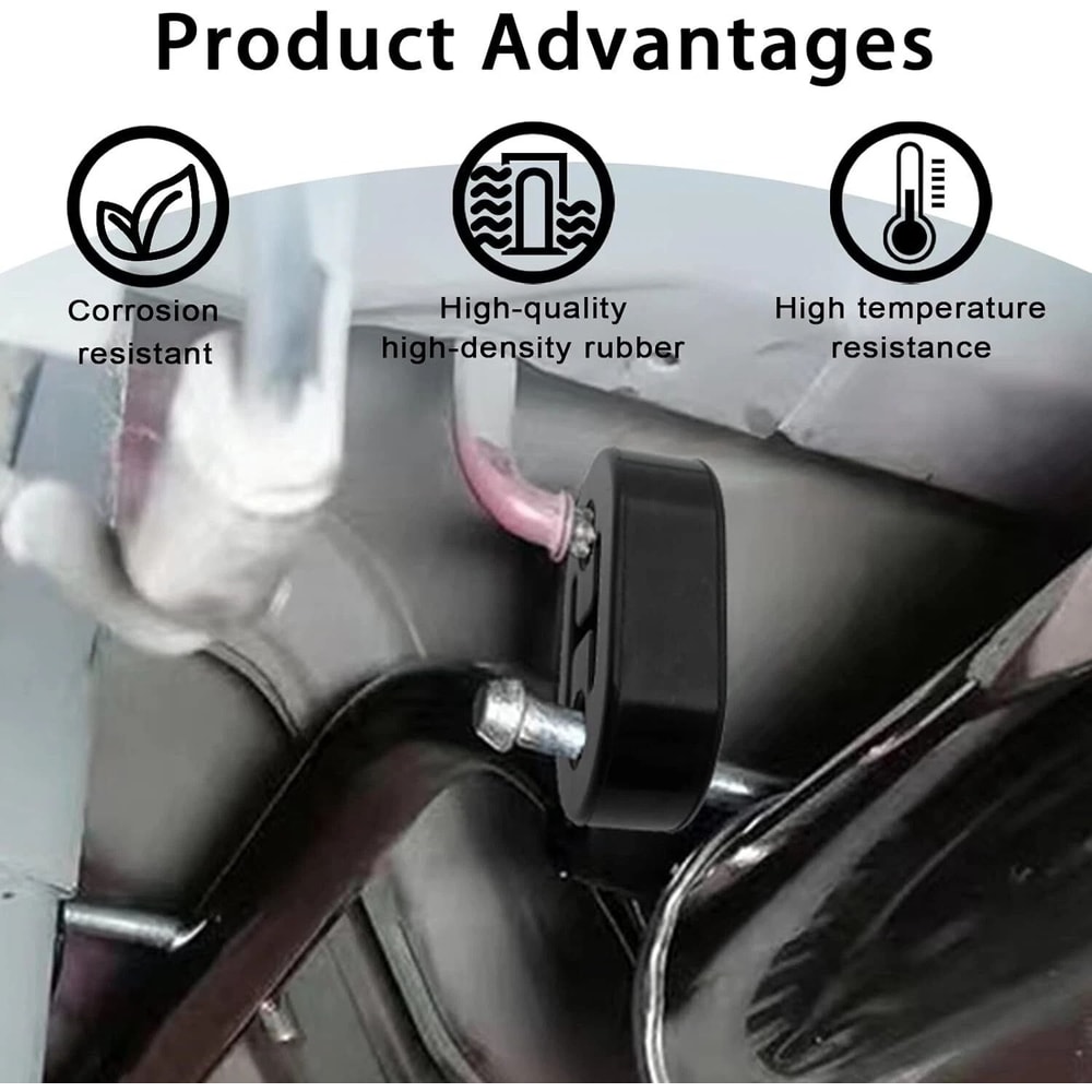 Heavy Duty Rubber Exhaust Hanger Insulator Hole Muffler Tailpipe Mount Bracket 8