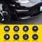 Gloss Black Tesla Model Fog Light Eyebrow Trim Covers 8