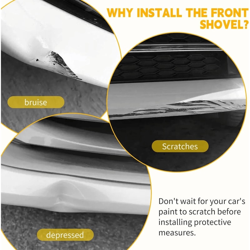 Dodge Charger Front Lip Splitter Trim Black Scat Pack SRT Bumper Protector 12