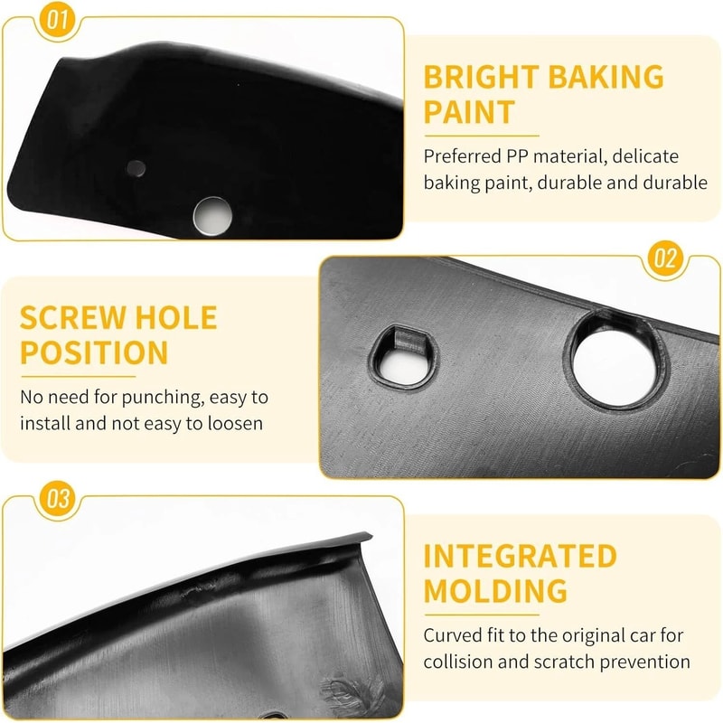 Dodge Charger Front Lip Splitter Trim Black Scat Pack SRT Bumper Protector 13