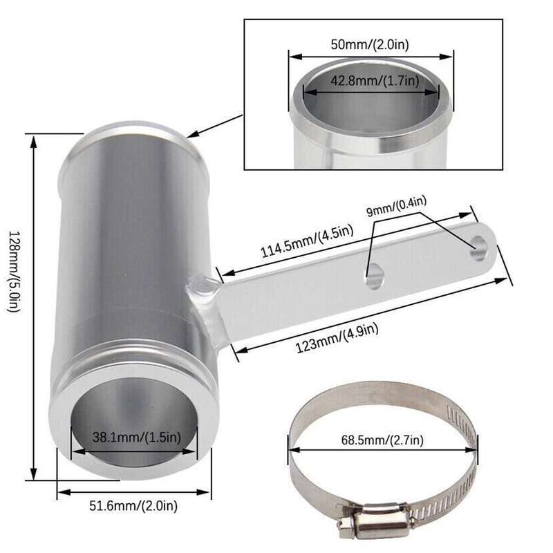 Dodge Sprinter Diesel Turbo Resonator Eliminator Aluminum Upgrade Kit 16