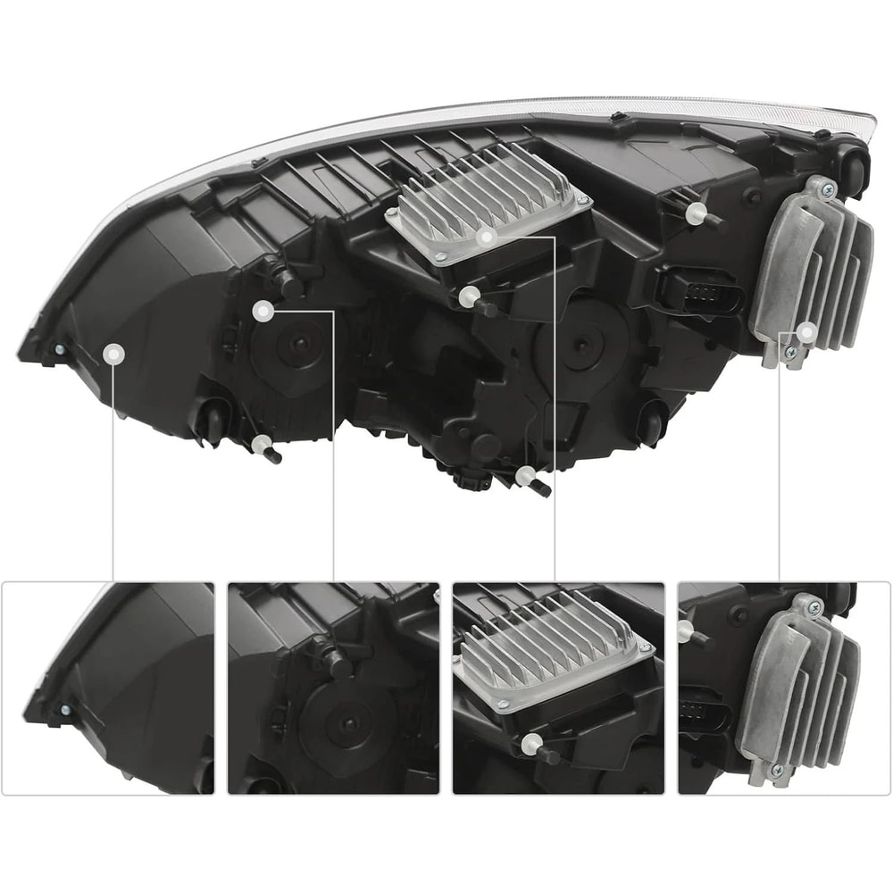 Freightliner Cascadia LED Headlight Assembly Passenger Side Right Replacement 1