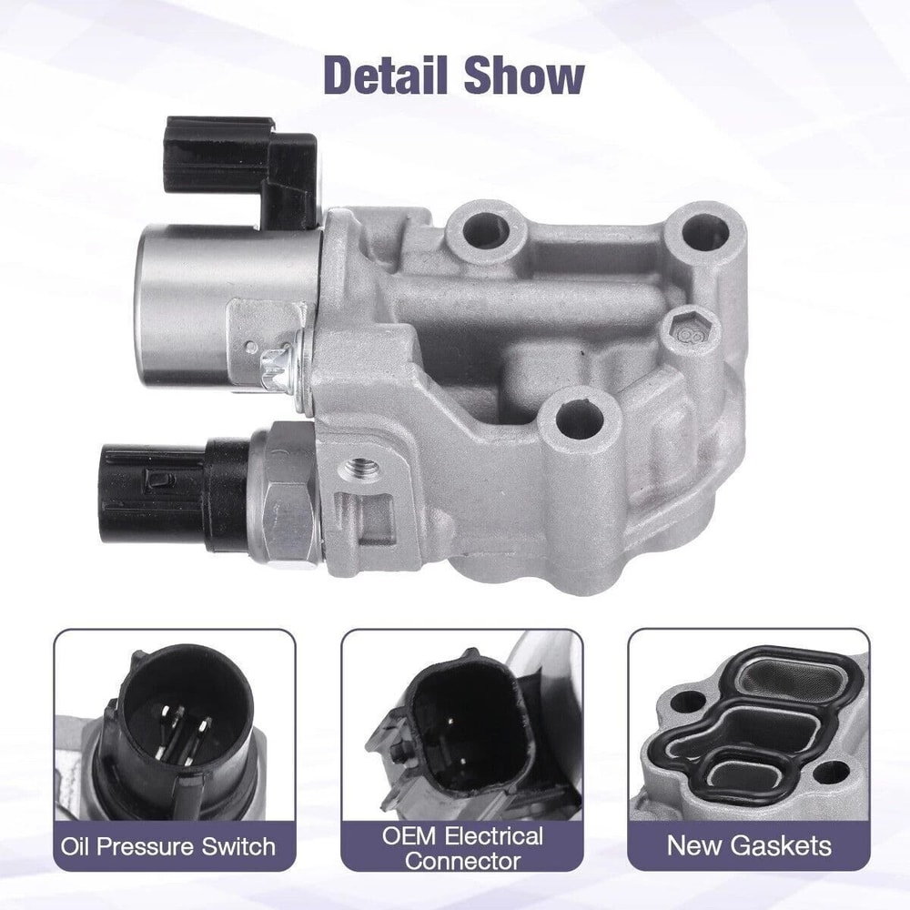 VTEC Solenoid Spool Valve With Gasket For Honda Accord CR V Civic Acura RSX 8