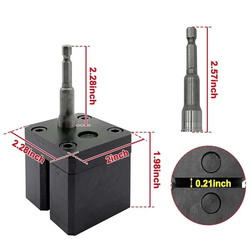 C5A2 Compatible Impact Driver Sheet Metal Crimper For HVAC Duct Work 12